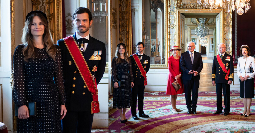 Prinsessan Sofia bröt mammaledigheten när Tysklands president kom på besök. Håll tummarna för en favorit i repris.