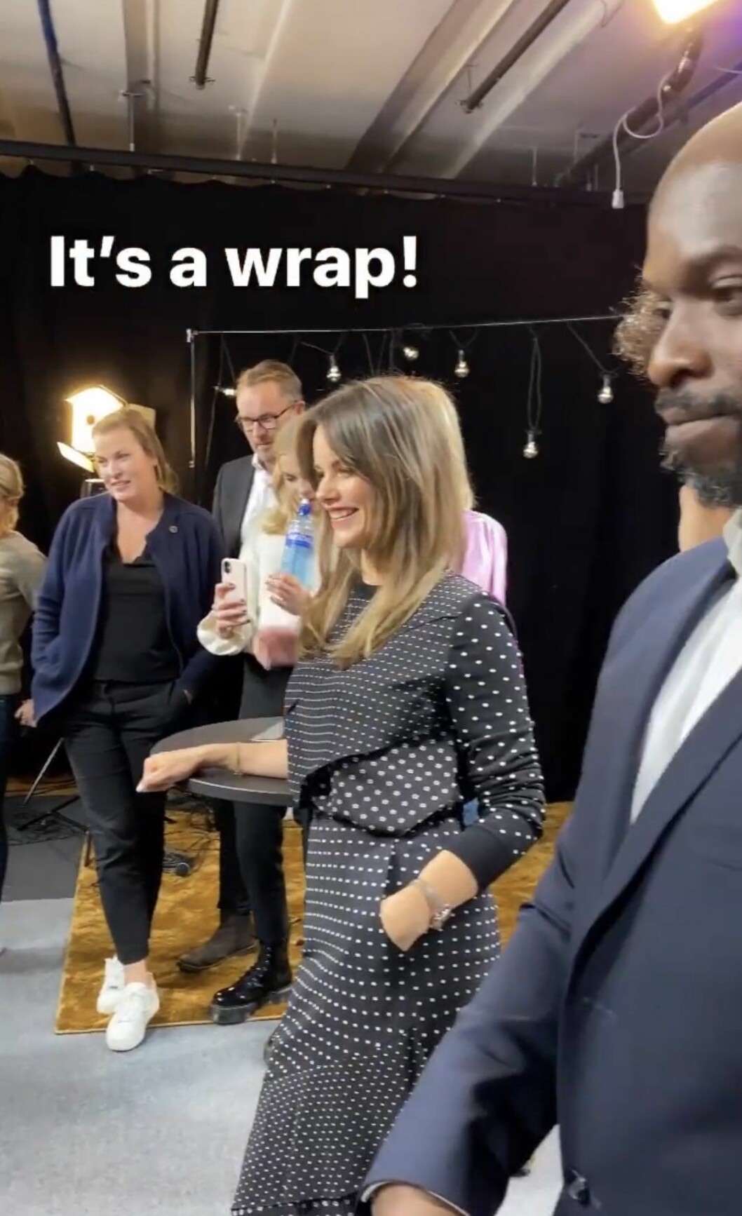 Sofia i Project Playgrounds livesändning på Instagram. Sofia