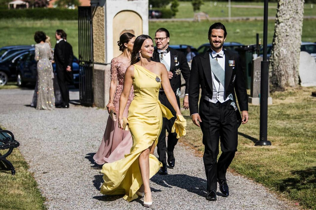 Prinsessan Sofia på Louise Gottliebs bröllop 2018. Sofia