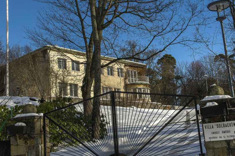 Villa Solbacken. Sofia Carl Philip hus Villa Solbacken