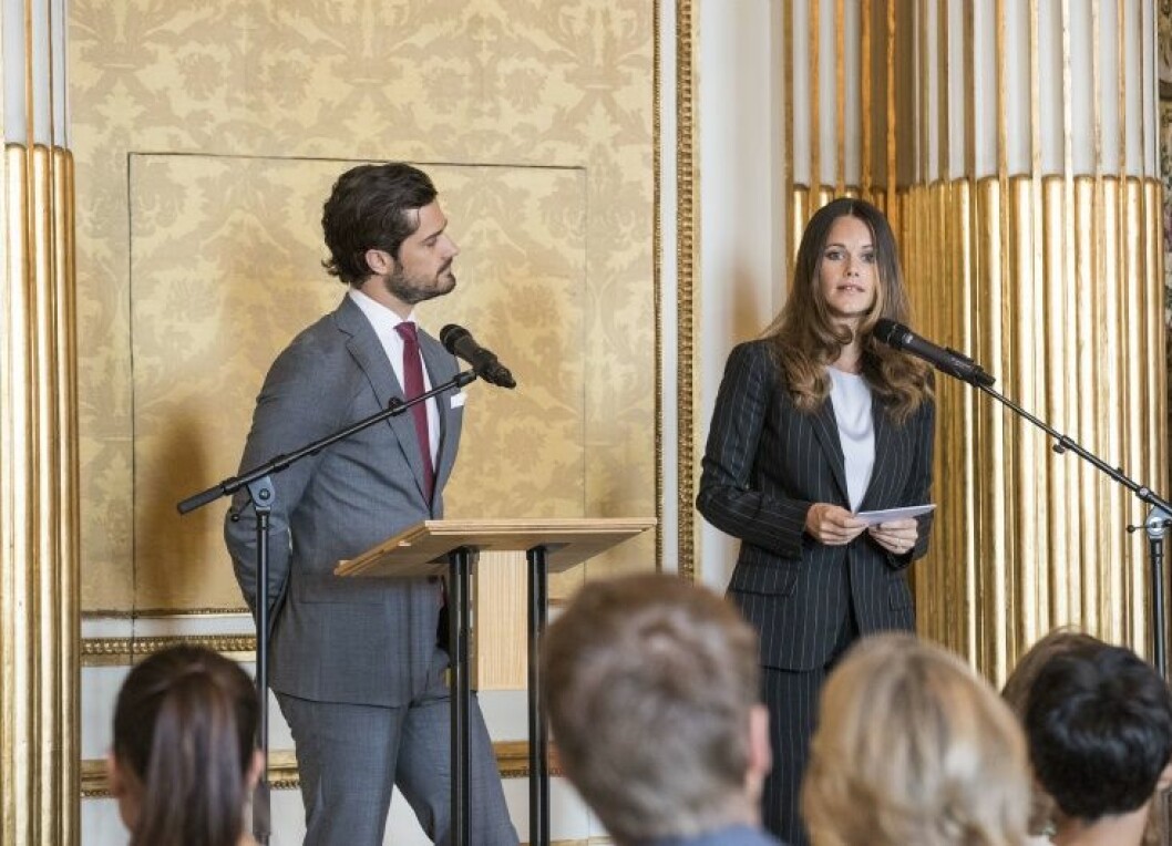2016-09-07 Prince Carl Philip and Princess Sofia attend at a symposium on the theme How we want adults to talk with us about the internet. COPYRIGHT STELLA PICTURES