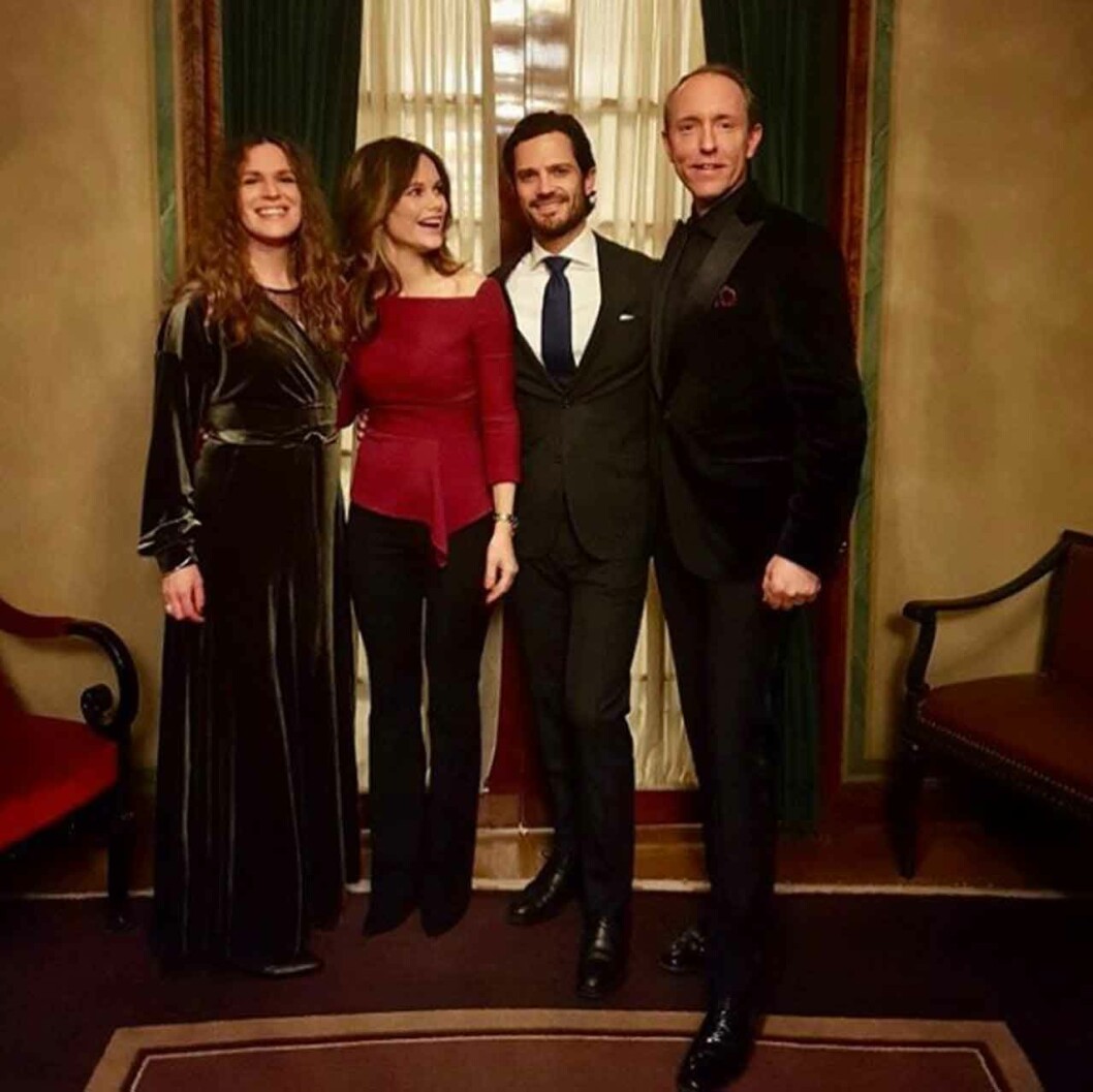 Prinsessan Sofia i topp från Roland Mouret. Prinsessan Sofia i topp från Roland Mouret.
