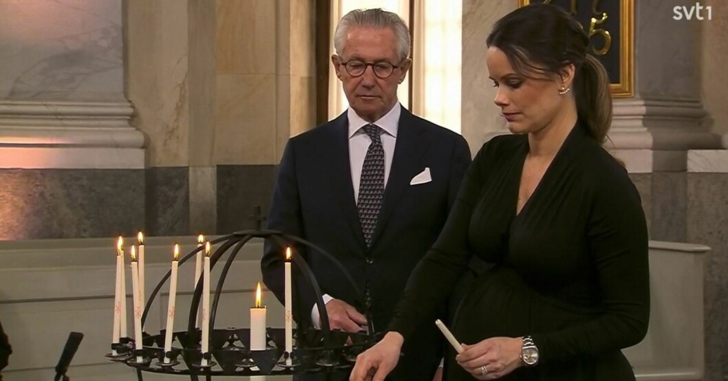 Prinsessan Sofia och prins Carl Philip hoppade in för kronprinsessan Victoria och prins Daniel. Prinsessan Sofia