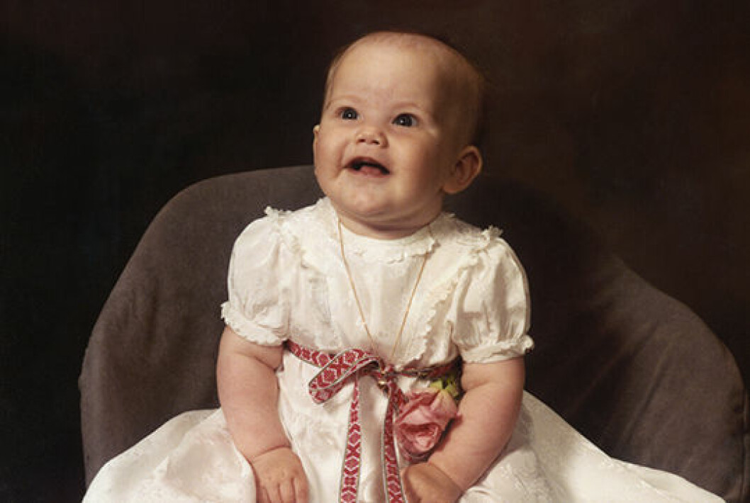 Prinsessan Sofia som barn, här på sin dopdag. Prinsessan Sofia som barn, här på sin dopdag.