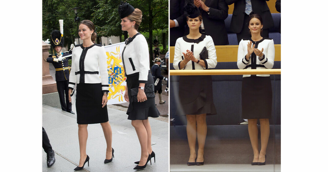Prinsessan Sofia och prinsessan Madeleine på riksmötets öppnande 2015