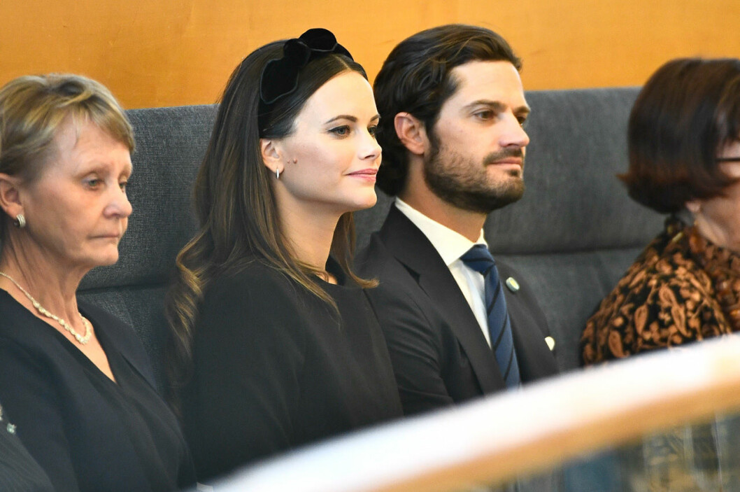 Prinsessan Sofia vid riksmötets öppnande 2020. Sofia