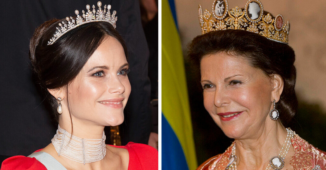 Drottning Silvia prinsessan Sofia smycken tiara