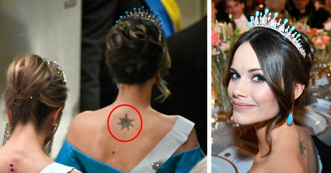Prinsessan Sofias tatuering talade många om. Prinsessan Sofias tatuering talade många om.