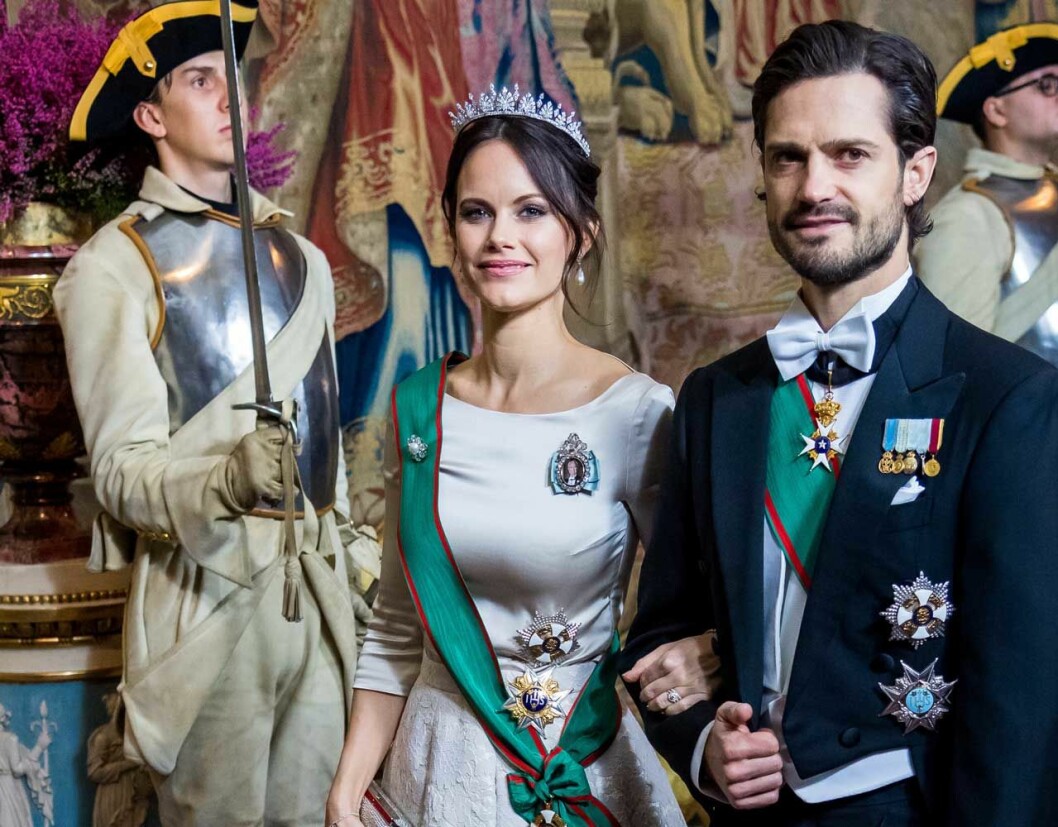 Diademet är prinsessan Sofias privata. Prinsessan Sofia i diademet som hon fick i bröllopspresent av kungaparet
