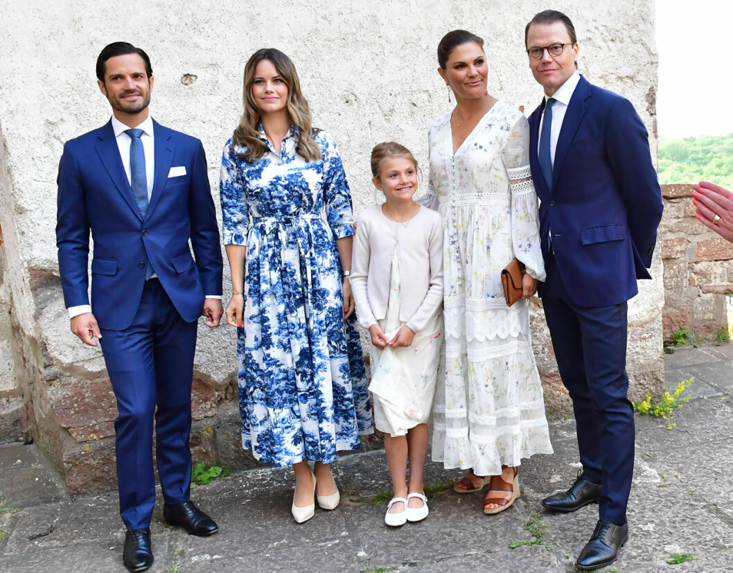 Prinsessan Sofia prins Carl Philip kronprinsessan Victoria prins Daniel prinsessan Estelle Victoriadagen 2020