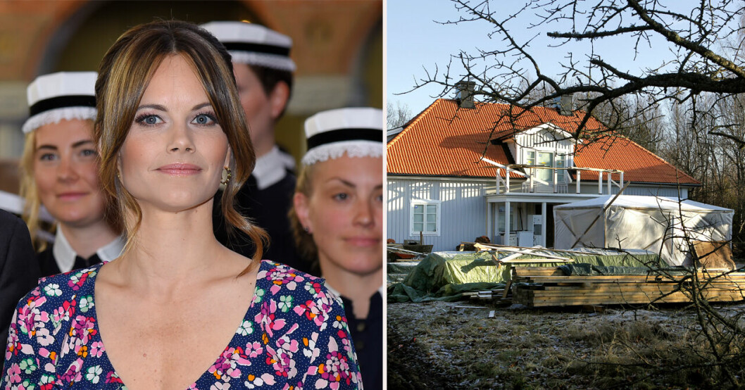 Prinsessan Sofia blev överraskad ute på prinsparets sommarhus Ökenäs gård