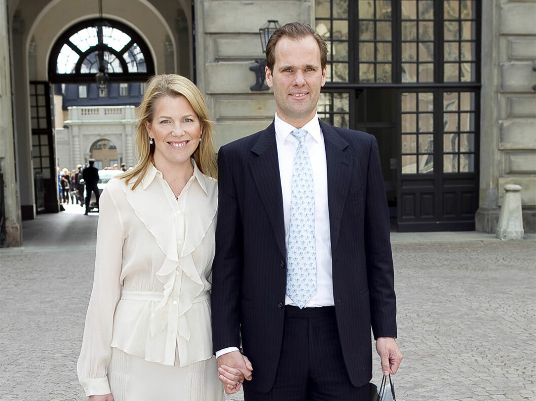 Sofia Schörling Högberg med sin man Anders.