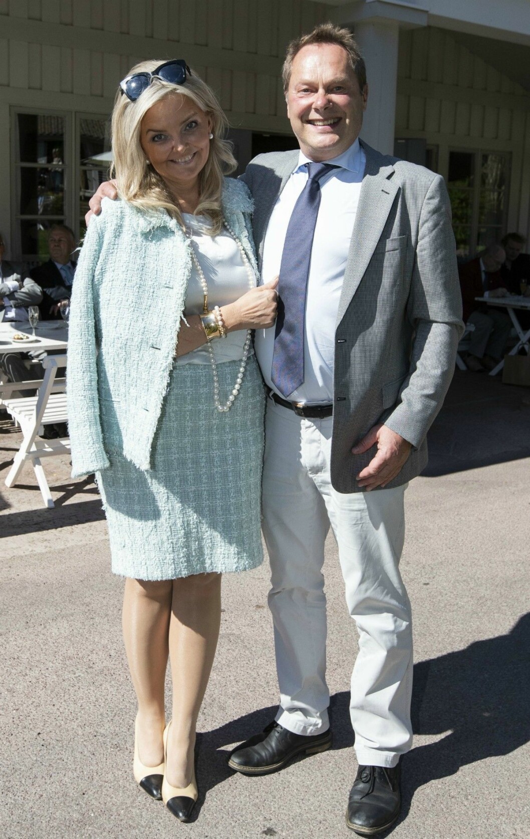 Kjell Gehammar från Drottning Sofias Vilohem med sin käresta Eva-Lis Öfver. Kjell Gehammar med Eva-Lis Öfver.
