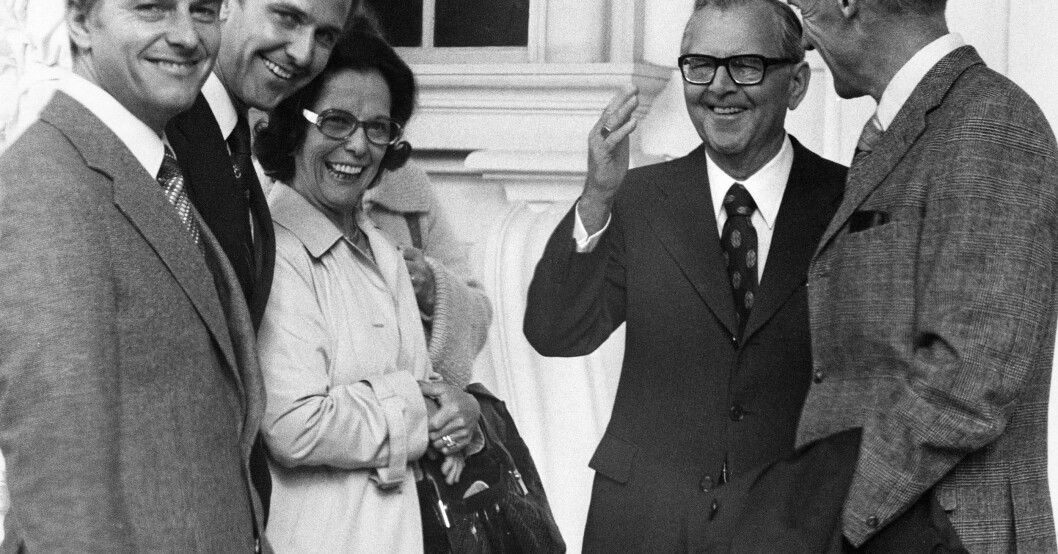 Sommerlaths var en sammansvetsad familj; här ser vi Ralf, Walther Jr, mamma Alice och pappa Walther på Victorias dop. Idag är det bara Ralf, 91, som ännu är i livet. Click to add image caption