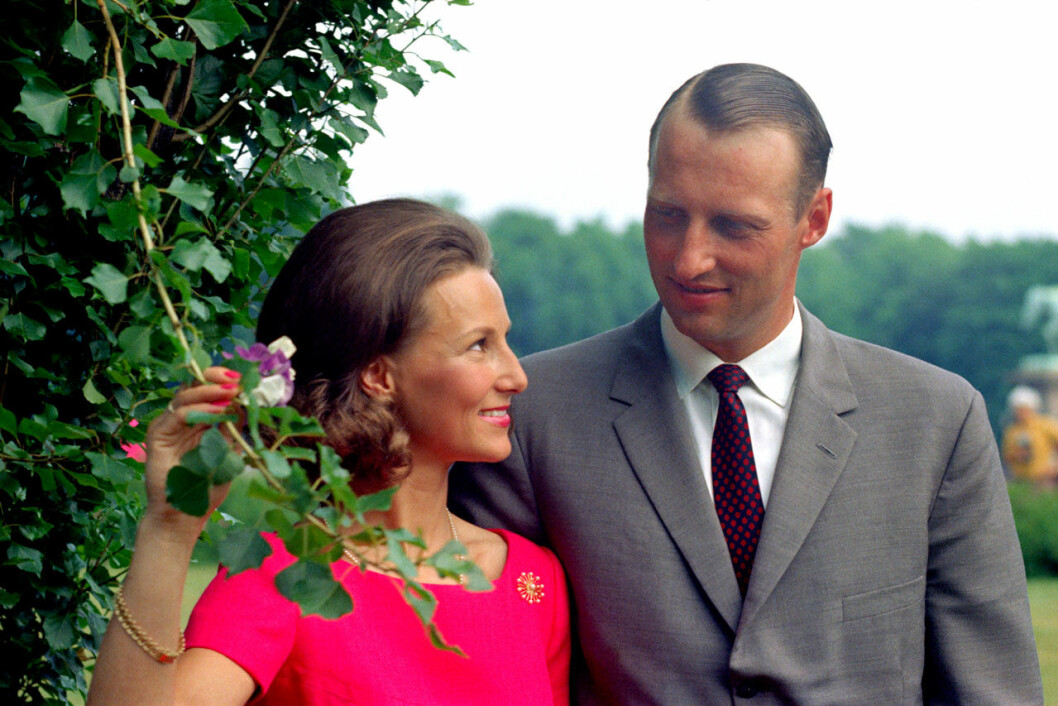 Sonja och Harald. Alias Eva och Tom Manstad. Sonja och Harald nyförlovade 1968.