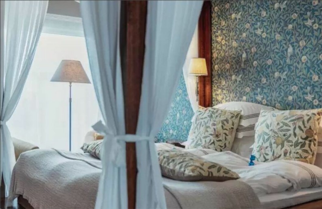 sovrum på hotell Torekov