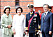 Kungaparet tog emot Sydkoreas presidentpar vid Hovstallet.