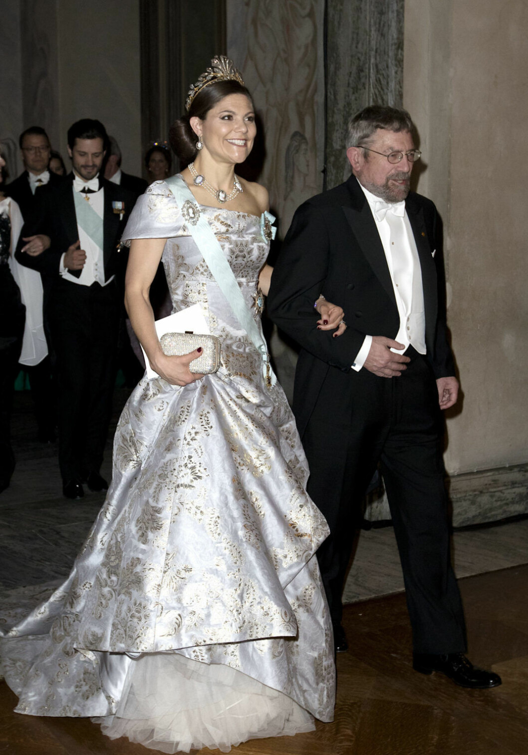 Victoria i den numera berömda Nobel-klänningen.