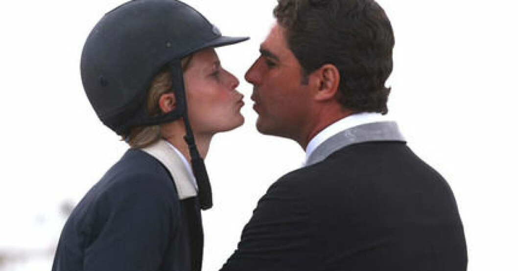 Athina Onassis med sin Doda de Miranda. Athina Onassis med sin Doda de Miranda.