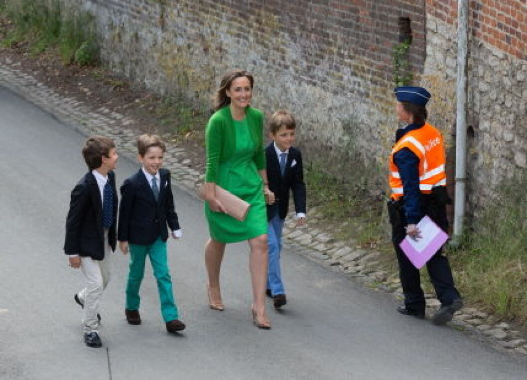 First communion of twin princes Nicolas and Aymeric of Belgium