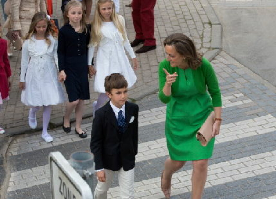 First communion of twin princes Nicolas and Aymeric of Belgium