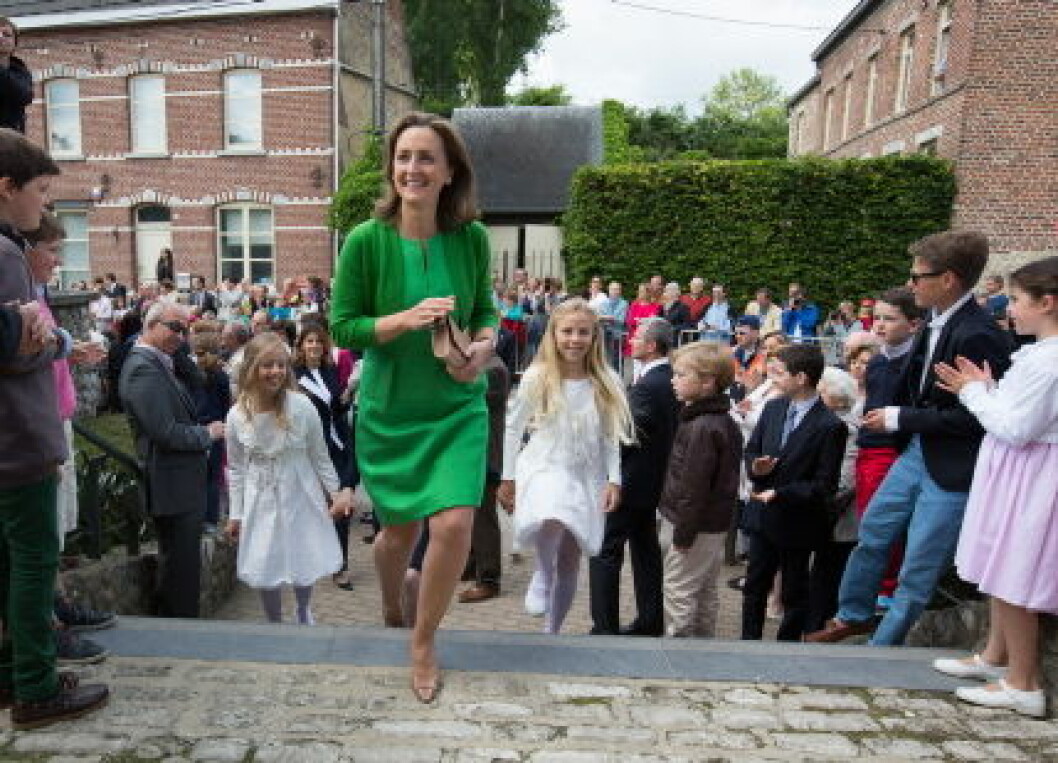 First communion of twin princes Nicolas and Aymeric of Belgium