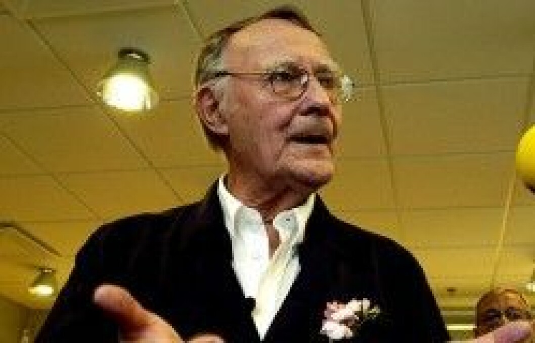 Ingvar Kamprad startade Ikea och har blivit stenrik. Ingvar Kamprad startade Ikea och är nu en av världens rikaste.