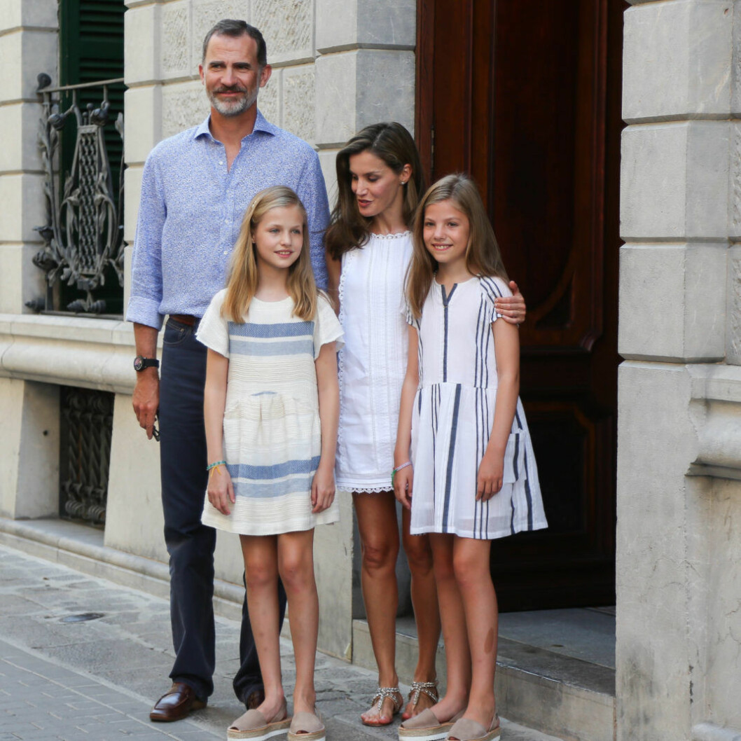 Bäst mår Letizia när hon får mysa hemma med familjen.