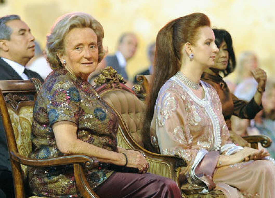 Drottning Lalla Salma och Bernadette Chriac Drottning Lalla Salma och Bernadette Chriac