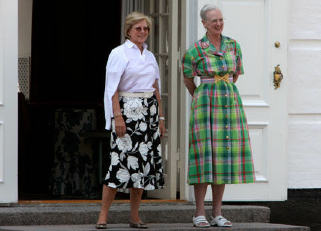 Drottning Margrethe och drottning Anne-Marie. Drottning Margrethe och drottning Anne-Marie.
