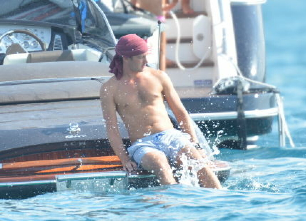 Pierre Casiraghi doing hydrojet in Saint-Tropez