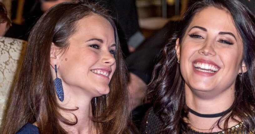Prinsessan Sofia med vännen Molly Sandén.