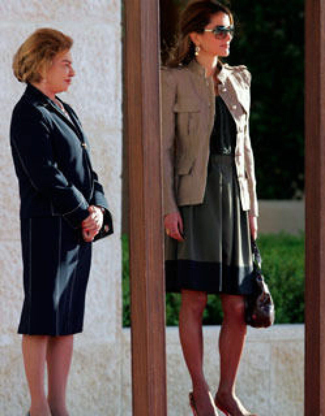 Drottning Rania och den brasilianska presidenthustrun Marisa. Drottning Rania och den brasilianska presidenthustrun.