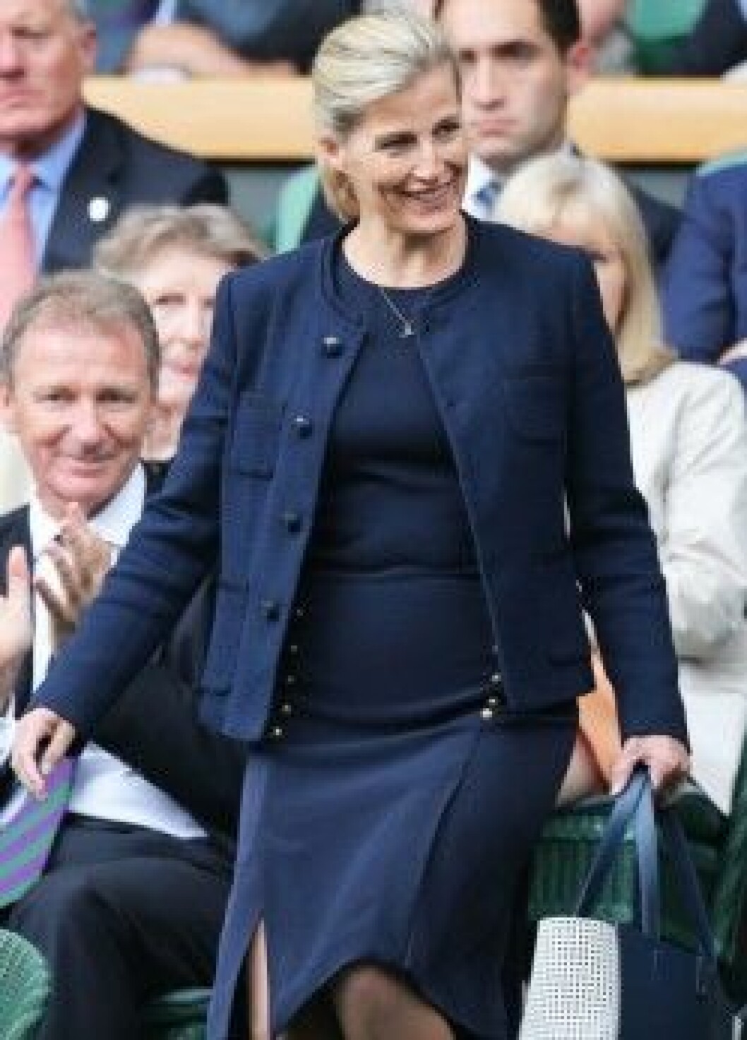 Sophie, Countess of Wessex seen in the Royal Box on day 7 of the Wimbledon Tennis Championships 2014 in London