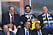 Prins Albert II av Monaco och svenska fotbollsförbundets ordförande Karl-Erik Nilsson gjorde prins Carl Philip sällskap på läktaren under matchen. 