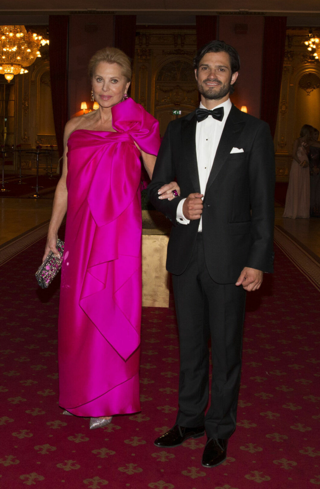 Här med prins Carl Philip.