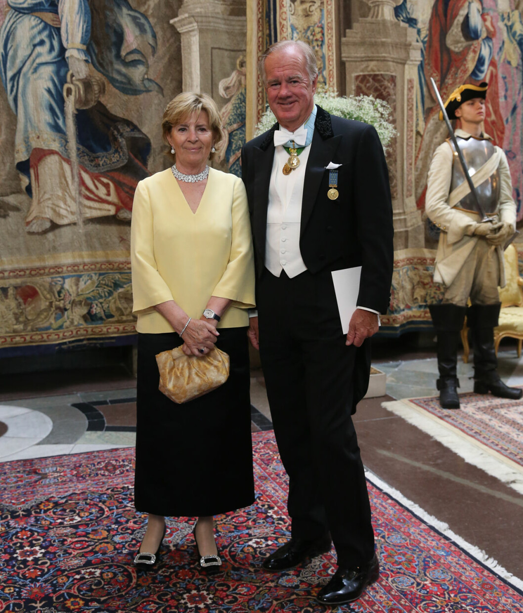 H&M-kungen Stefan Persson med sin fru Denise.