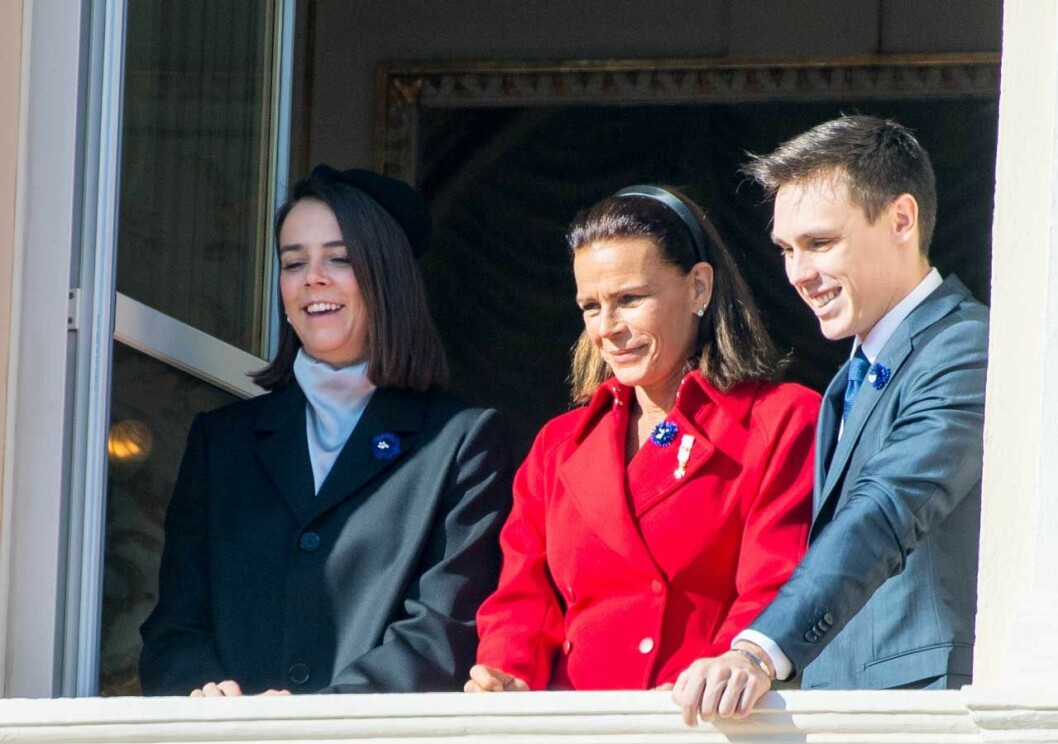 Prinsessan Stéphanie med barnen Pauline Ducruet och Louis Ducruet.