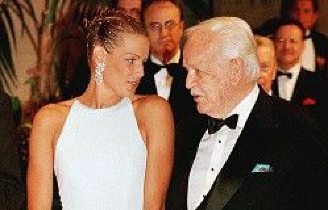 Prinsessan Stéphanie med pappa Rainier.