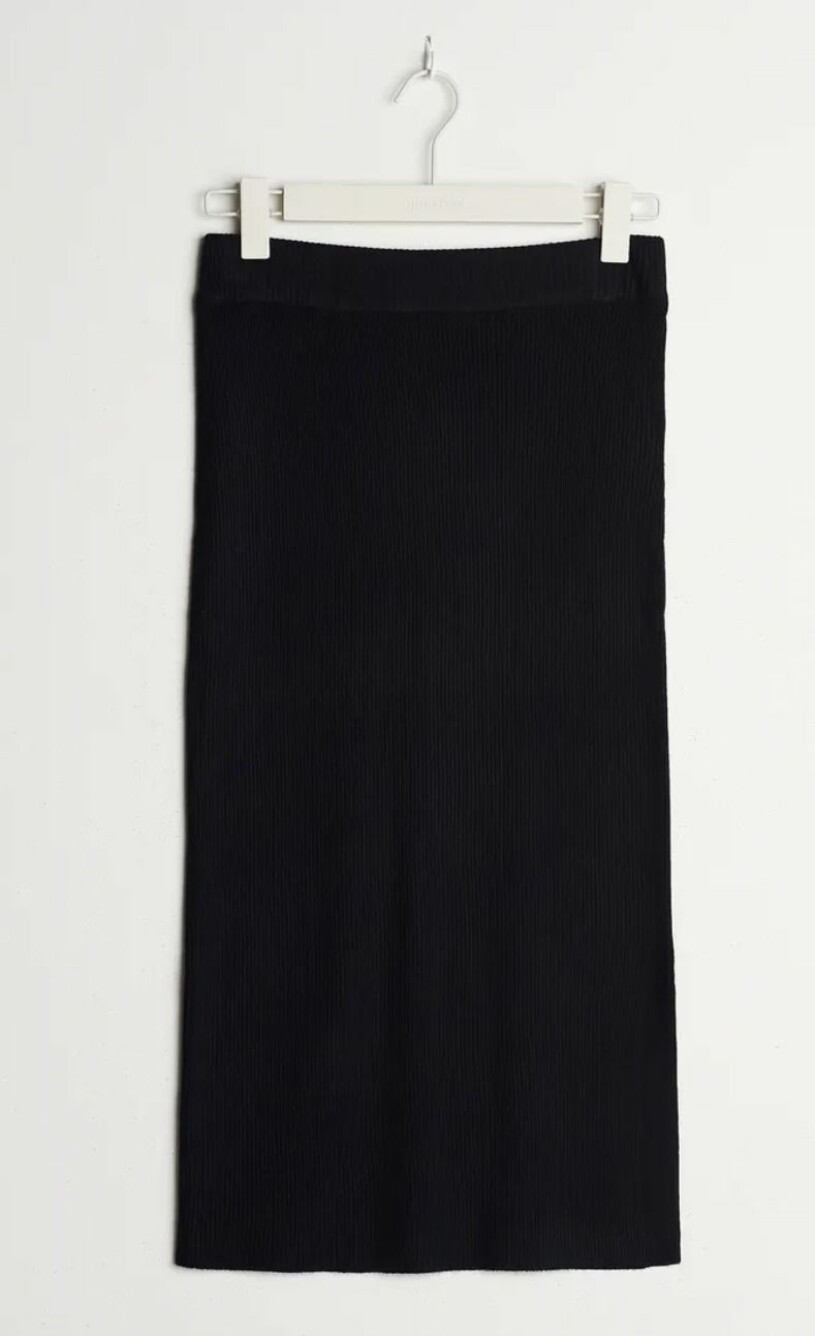 stickad kjol fina tricot