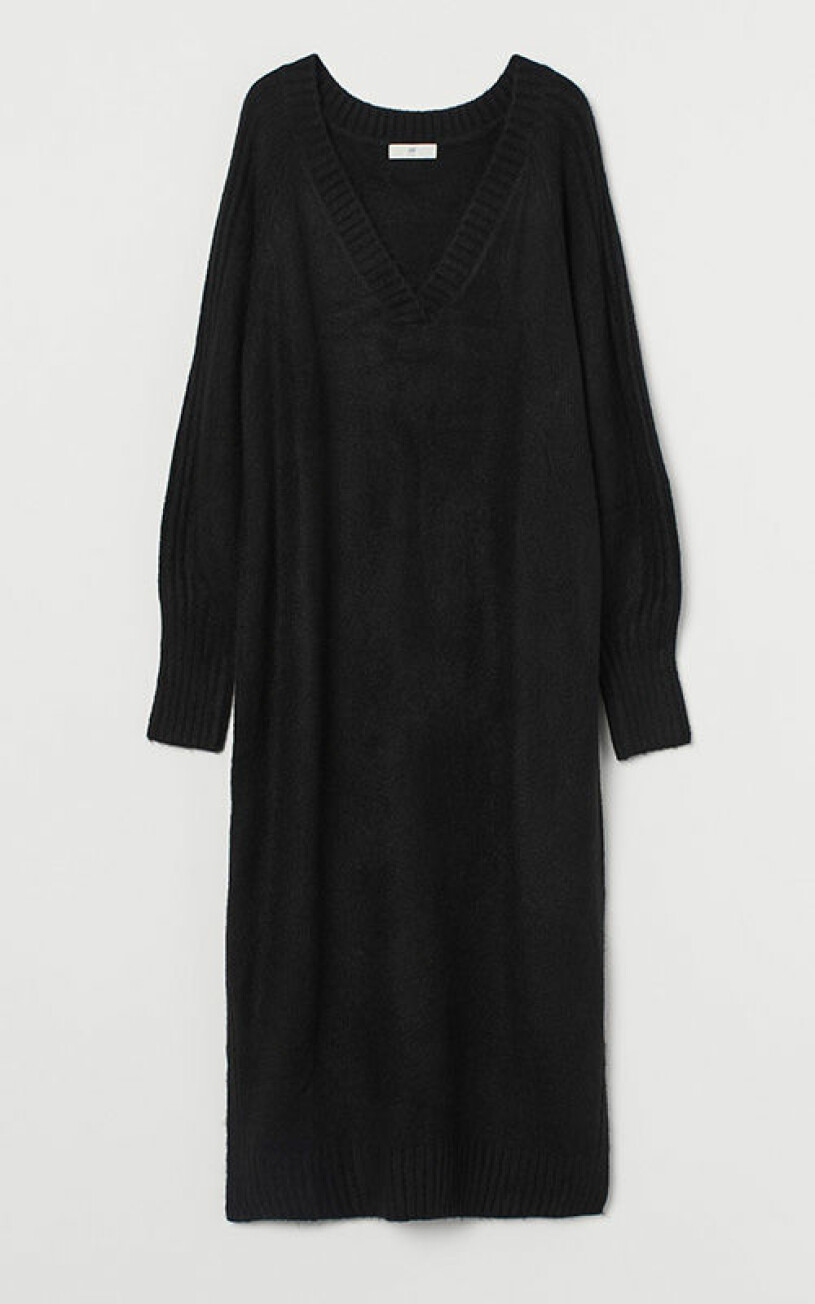 stickad-klanning-h&m