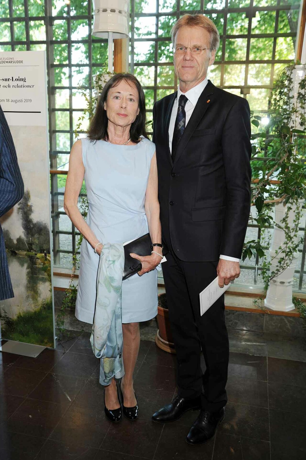 Uppsalas landshövding Göran Enander med sin Monika Sarstad.