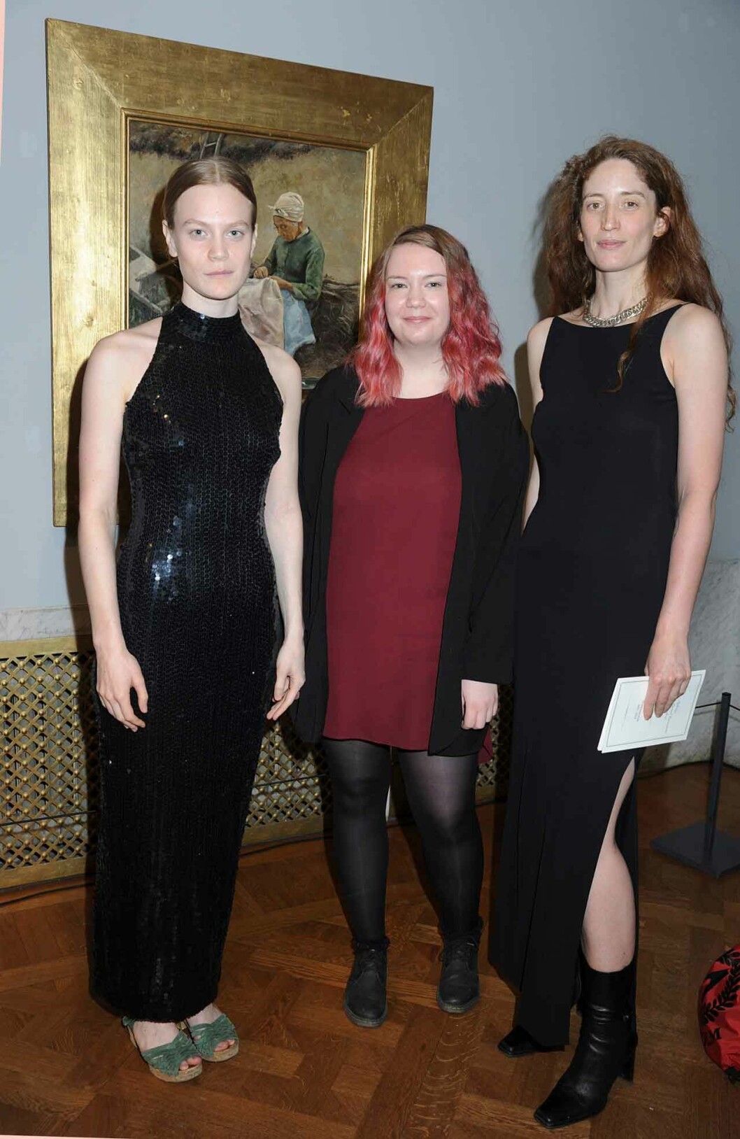 Stipendiaterna Electra Hallman, skådespelare, Johanna Roos, gamedesign och Yngvild Saeter, konstnär.