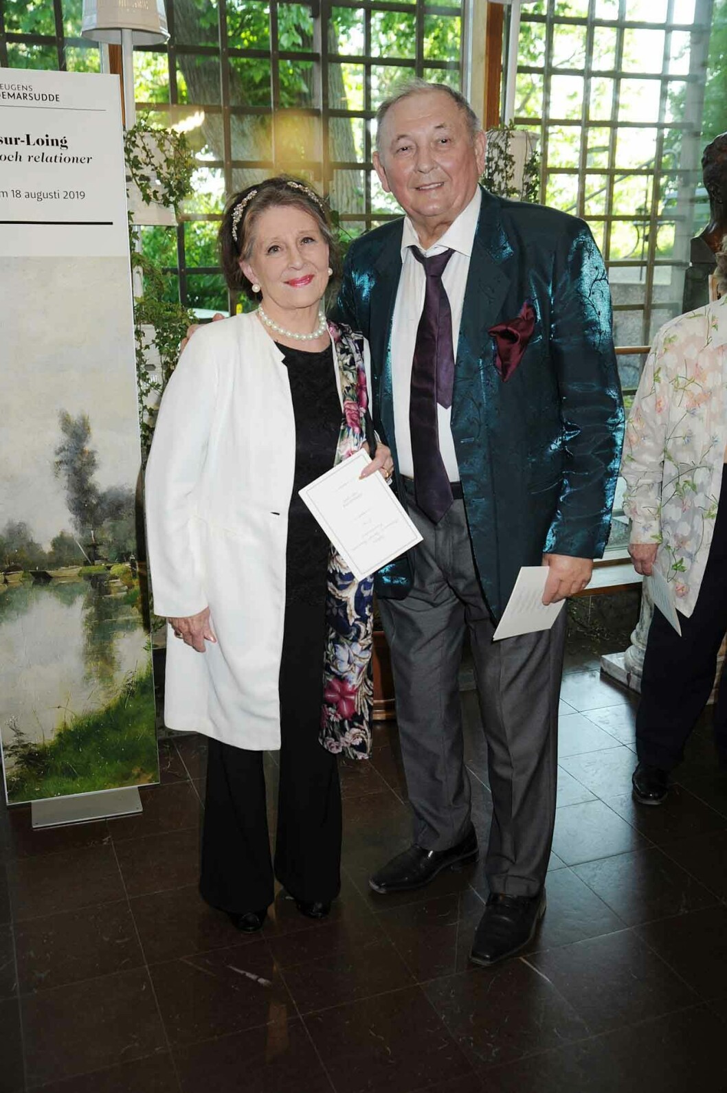 Konstnärinnan Francisca Lindberg och blomsterkungen Peter Engelbrecht.