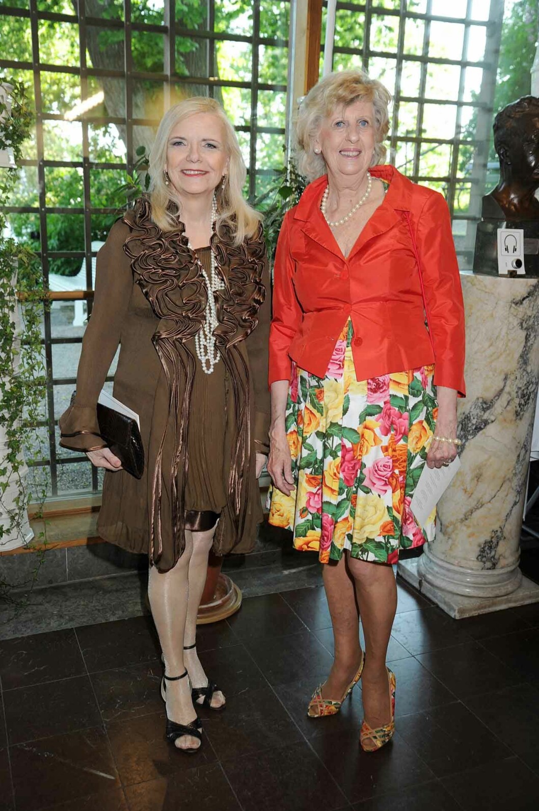 Gunnel Hjerpe och Barbara Ekström, generalsekreterare i Stockholm Culture Awards.