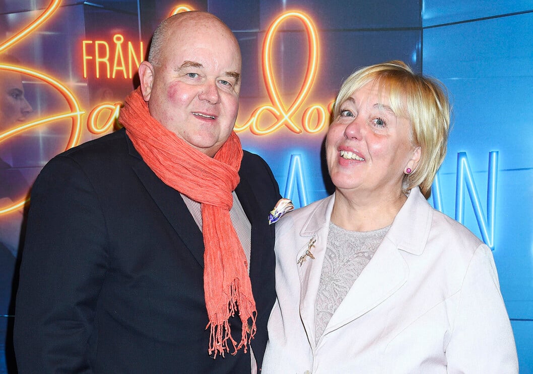 Suzanne Axell med sambon Jörgen Wedebrand.