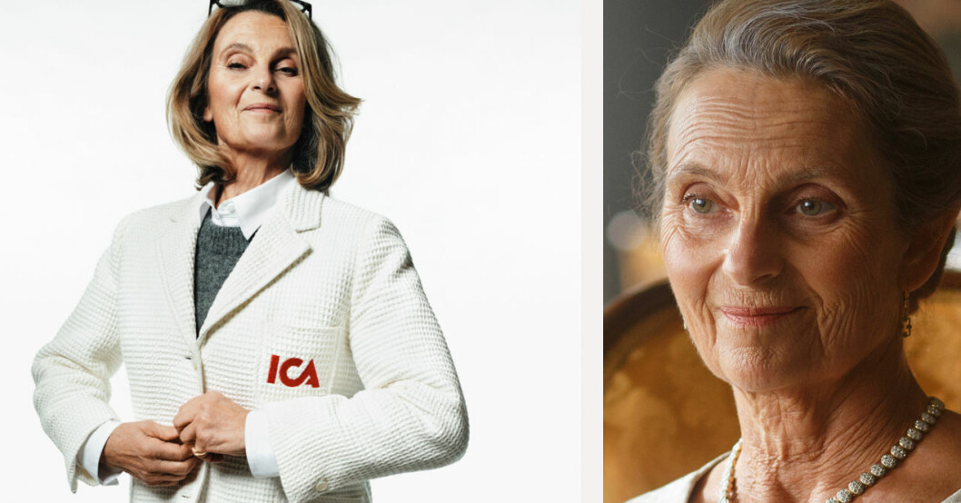 Suzanne Reuter är Ica-Stina! Suzanne Reuter som Ica-Stina