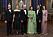 Prins Daniel, kronprinsessan Victoria, kung Carl Gustaf, drottning Silvia, prins Carl Philip och prinsessan Sofia på Sverigemiddag på Slottet 2018