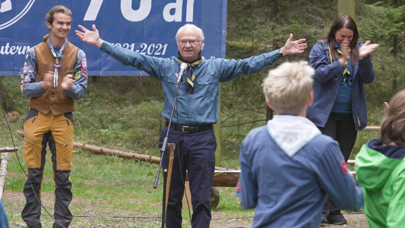 Kung Carl Gustaf – en stolt scout! Kung Carl Gustaf