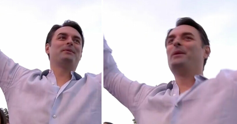 SVT-reporter Dusan Umicevic dansar till duons hit. Foto: Skärmdump, SVT